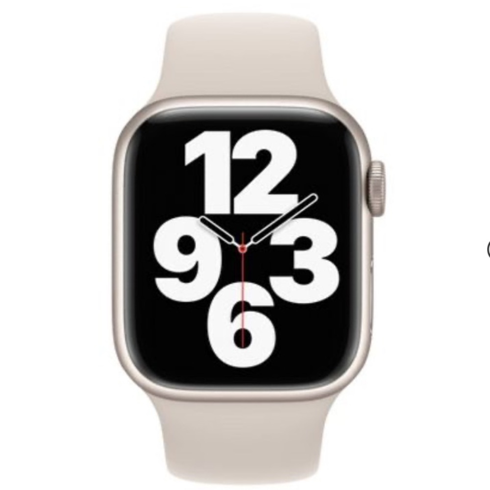 Apple Watch grey silicone wristband